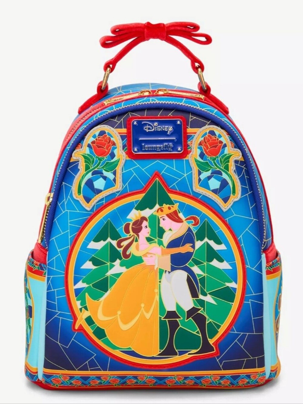 Loungefly Beauty and the Beast Stained Glass Mini Backpack — BoxLunch Exclusive